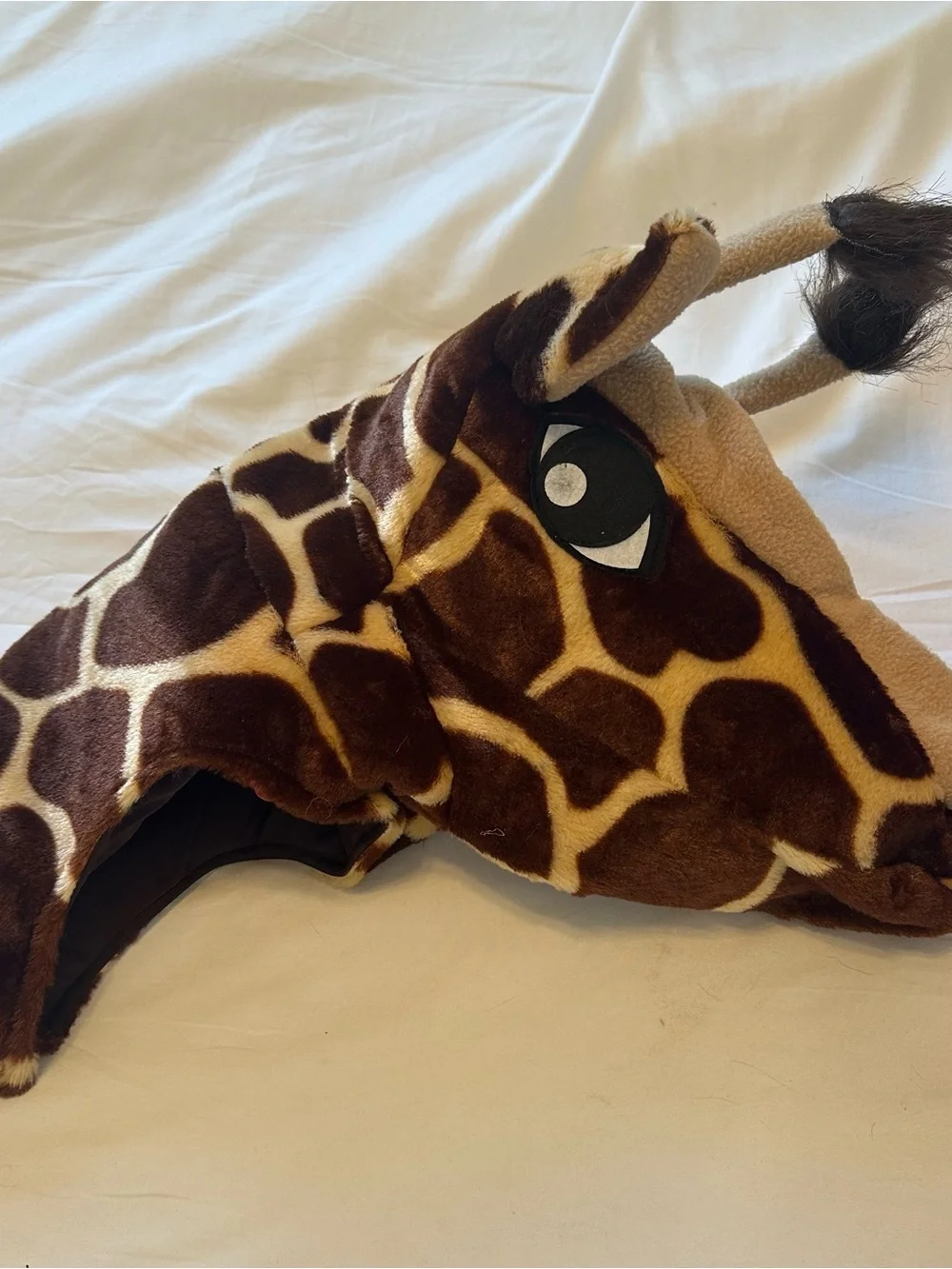 Kids Giraffe Costume Plush One-Piece in Brown & Tan